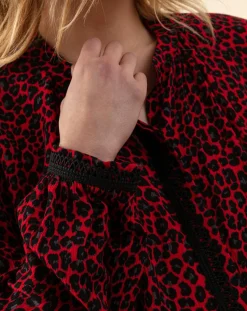 Chemise Gael leo rouge