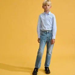 Chemise Ganix rayée bleue