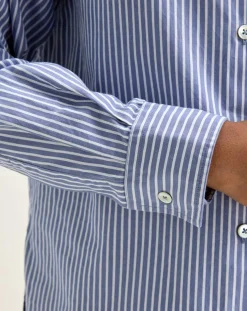 Chemise Gedeon rayée bleue