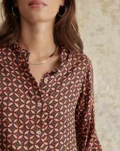 Chemise Gelina marron