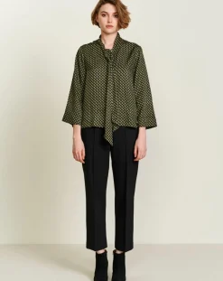 Chemise Handers imprimée noir/jaune