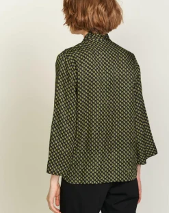 Chemise Handers imprimée noir/jaune