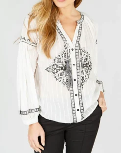 Chemise Havane blanc cassé