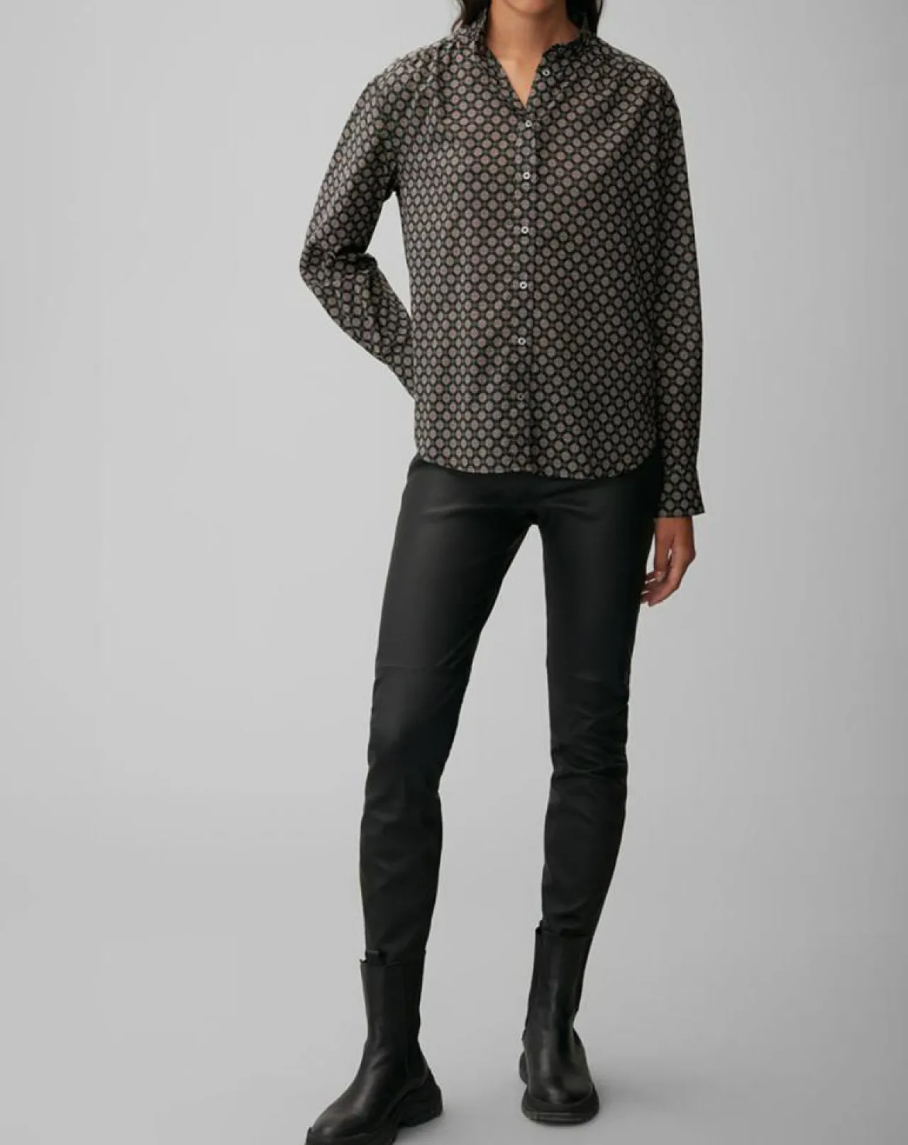 Chemise imprimée all-over multicolore