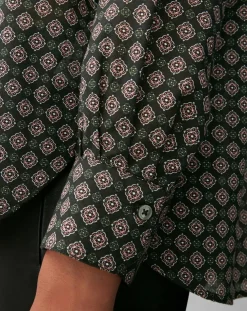 Chemise imprimée all-over multicolore