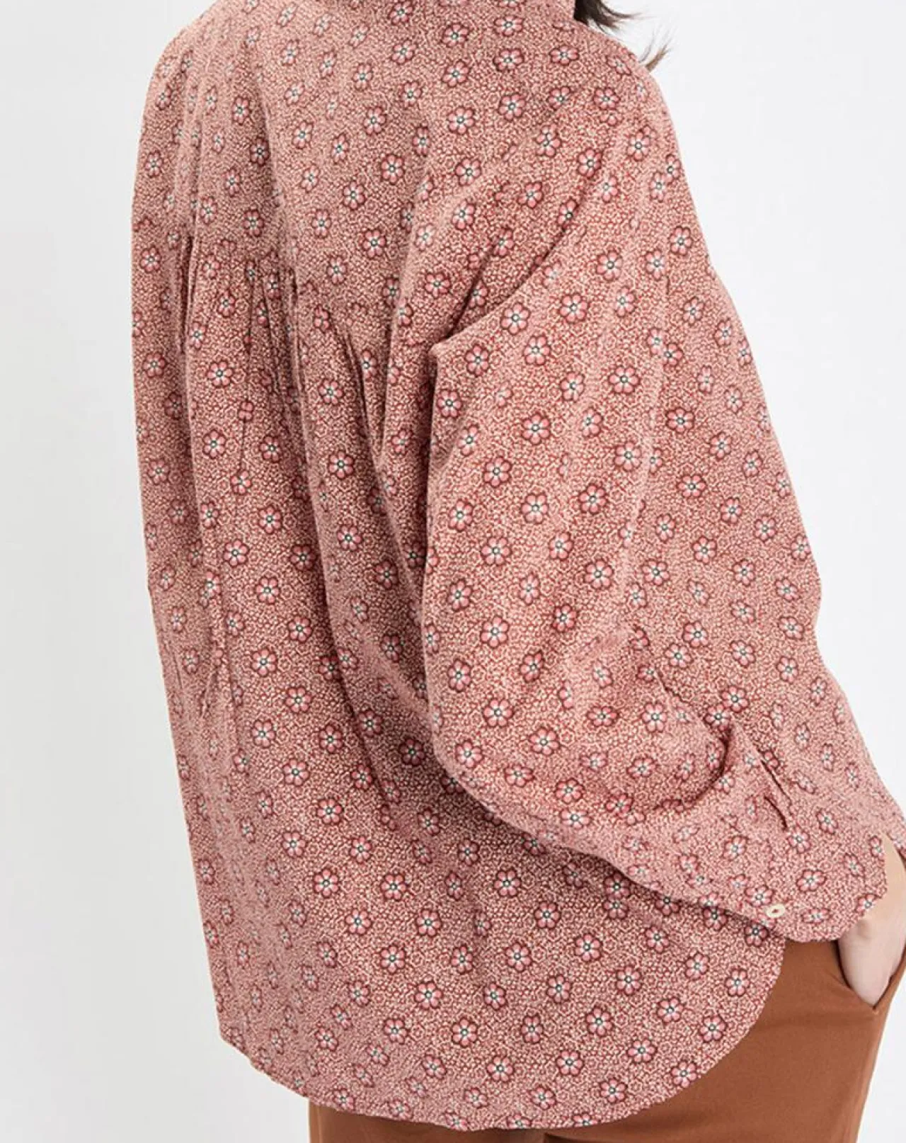 Chemise imprimée all-over rouge