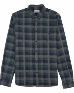 Chemise Indecis à carreaux vert/bleu marine/gris