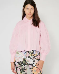 Chemise large Bridgerton rose poudre