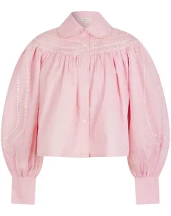 Chemise large Bridgerton rose poudre