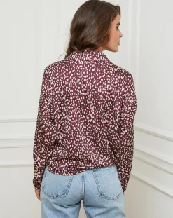 Chemise Leslie bordeaux