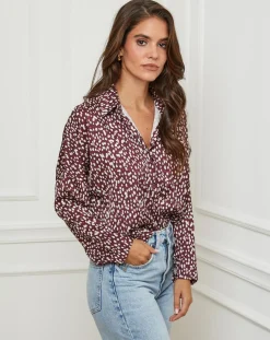 Chemise Leslie bordeaux