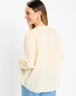 Chemise légère Fiona jaune