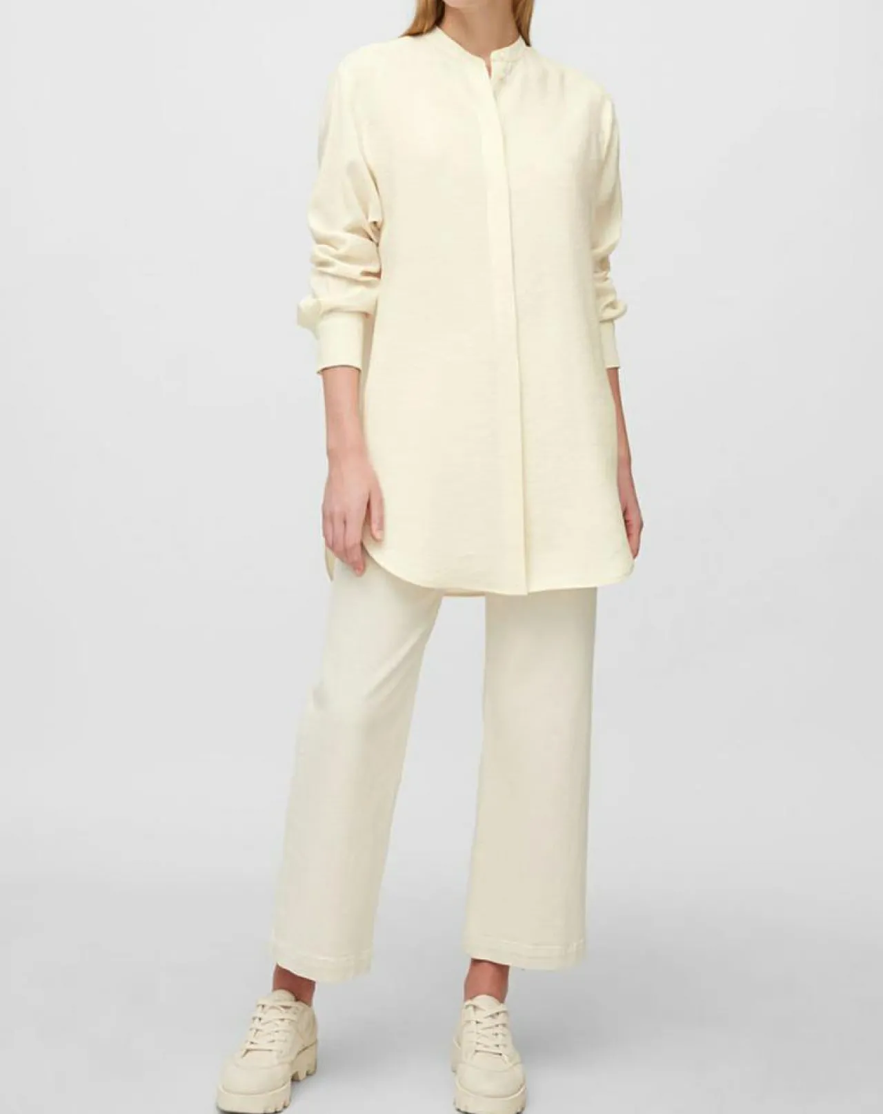 Chemise longue écrue