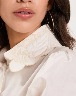 Chemise Médiéval Patchwork écrue