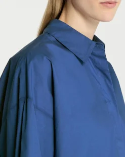 Chemise oversize en Coton Rodez bleu foncé