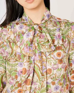 Chemise Paisley imprimée rose/multicolore