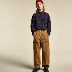 Chemise Peio à carreaux bleu/rouge