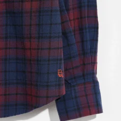 Chemise Peio à carreaux bleu/rouge