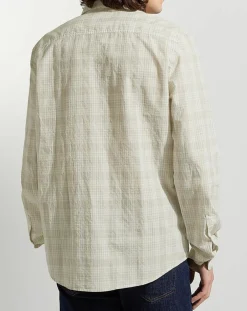 Chemise Picaro 2 ml caro beige/blanc