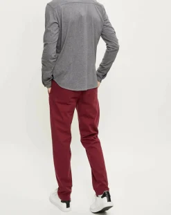 Chemise Polo en Jersey gris chiné