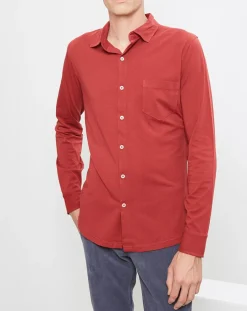 Chemise Polo Jersey rouge