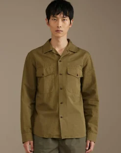 Chemise regular en Coton Bio & Lin Francis army