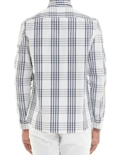 Chemise Regular Fit à carreaux bleu/blanc