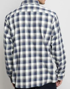 Chemise Regular Fit à carreaux bleu marine/blanc