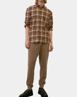 Chemise Regular Fit à carreaux orange/marron