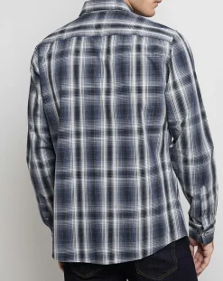 Chemise Regular Fit à carreaux bleu marine