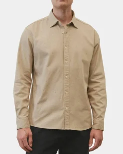 Chemise Regular Fit chinée beige