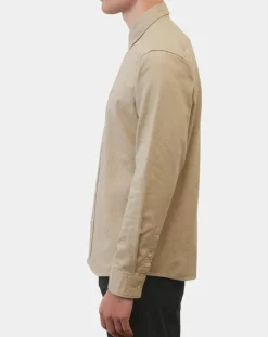 Chemise Regular Fit chinée beige