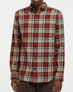 Chemise Regular Fit en Flanelle Bucheron rouge
