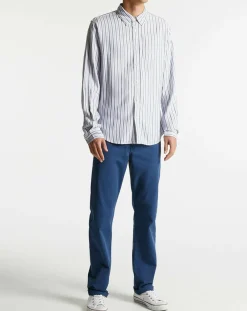 Chemise Regular Fit Fantaisie blanc/bleu