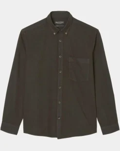 Chemise Regular Fit marron foncé