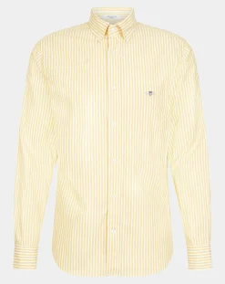 Chemise Regular Fit Stripe Basic jaune clair/blanc