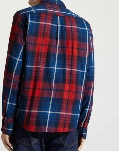 Chemise Regular Fit Tartan rouge/bleu