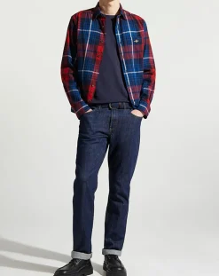 Chemise Regular Fit Tartan rouge/bleu