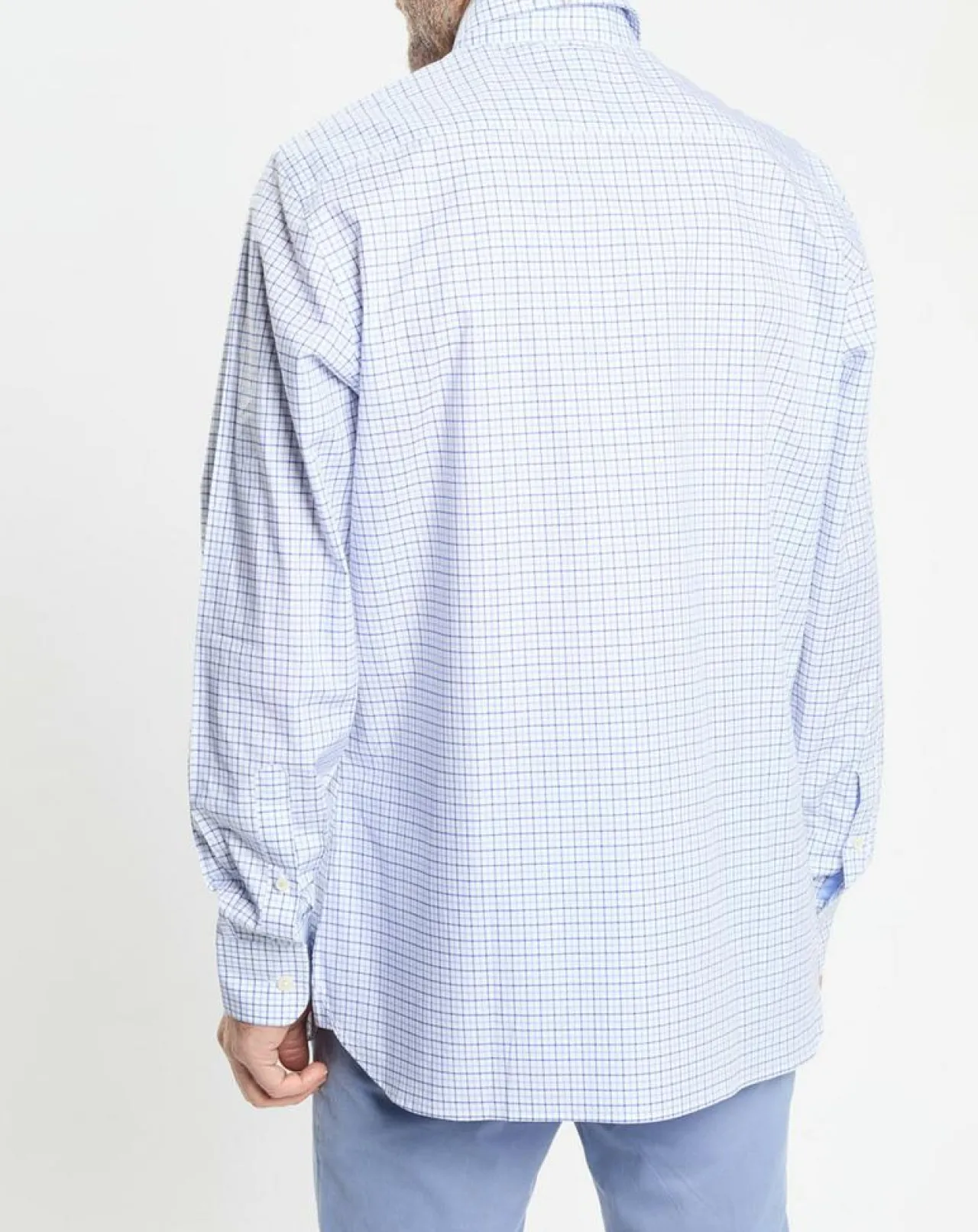 Chemise Regular Fit vichy tricolore bleue