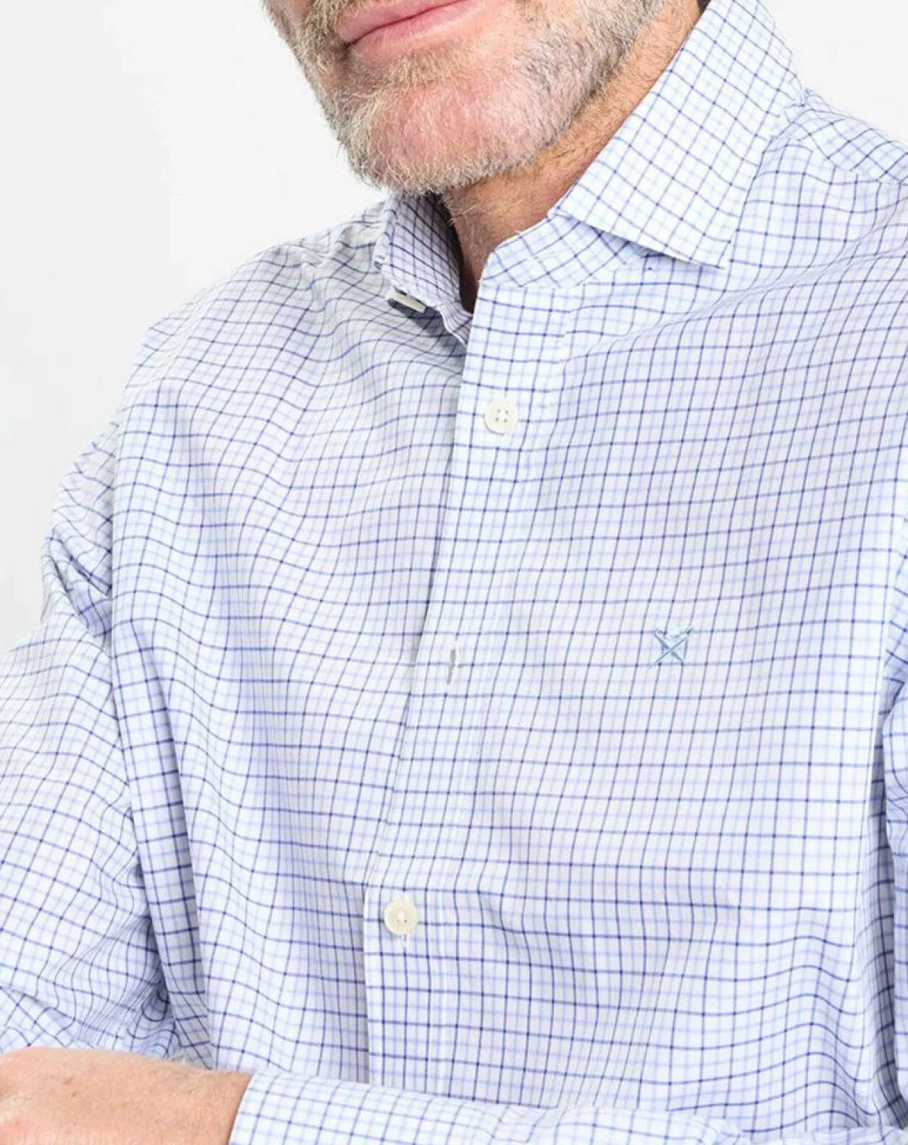 Chemise Regular Fit vichy tricolore bleue