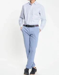 Chemise Regular Fit vichy tricolore bleue