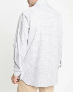 Chemise Regular Fit vichy tricolore blanc/kaki