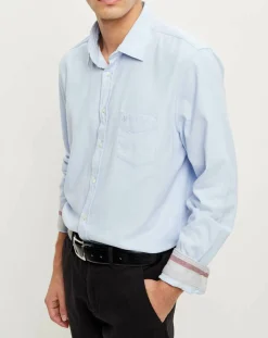 Chemise regular Stretch bleu ciel