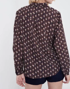 Chemise Rhubarbe imprimée coffee