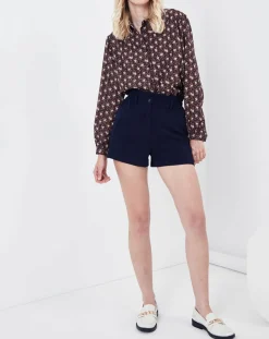 Chemise Rhubarbe imprimée coffee