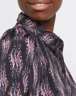 Chemise Saturne imprimé lony noir