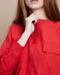 Chemise Sera Popeline rouge