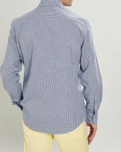 Chemise Slim Fit carreaux bleue