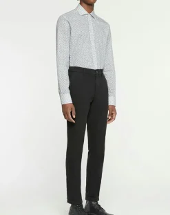 Chemise Slim Fit à imprimé mosaïque beige/vert