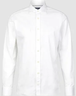 Chemise Slim Fit à pois blanche
